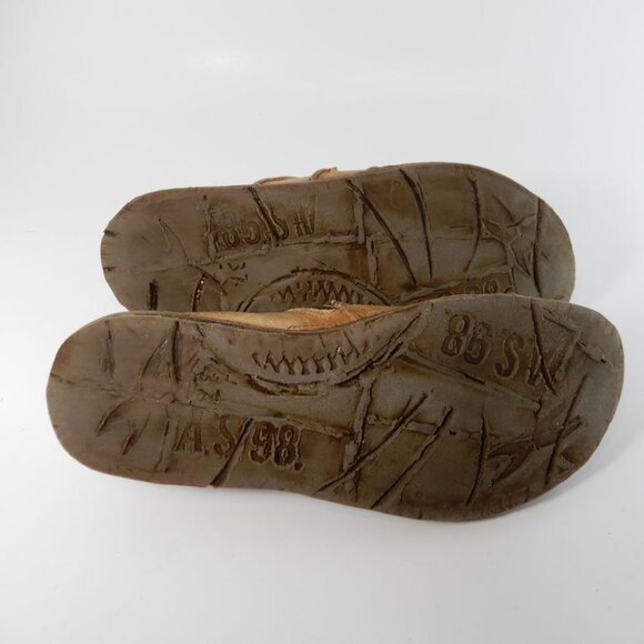 A.S.98 Reign Boho Flat Sandals Size 37 6.5 7 Camel Brown Leather NEW $250 - Picture 10 of 14